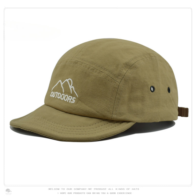 Wholesale Embroidered Baseball Cap Soft Brim Five Student Visor